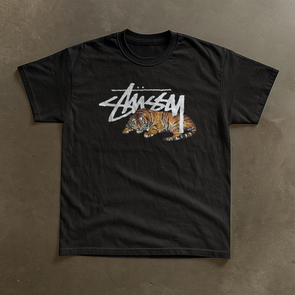 Gildan Stussy Crouching Tiger  T-Shirt
